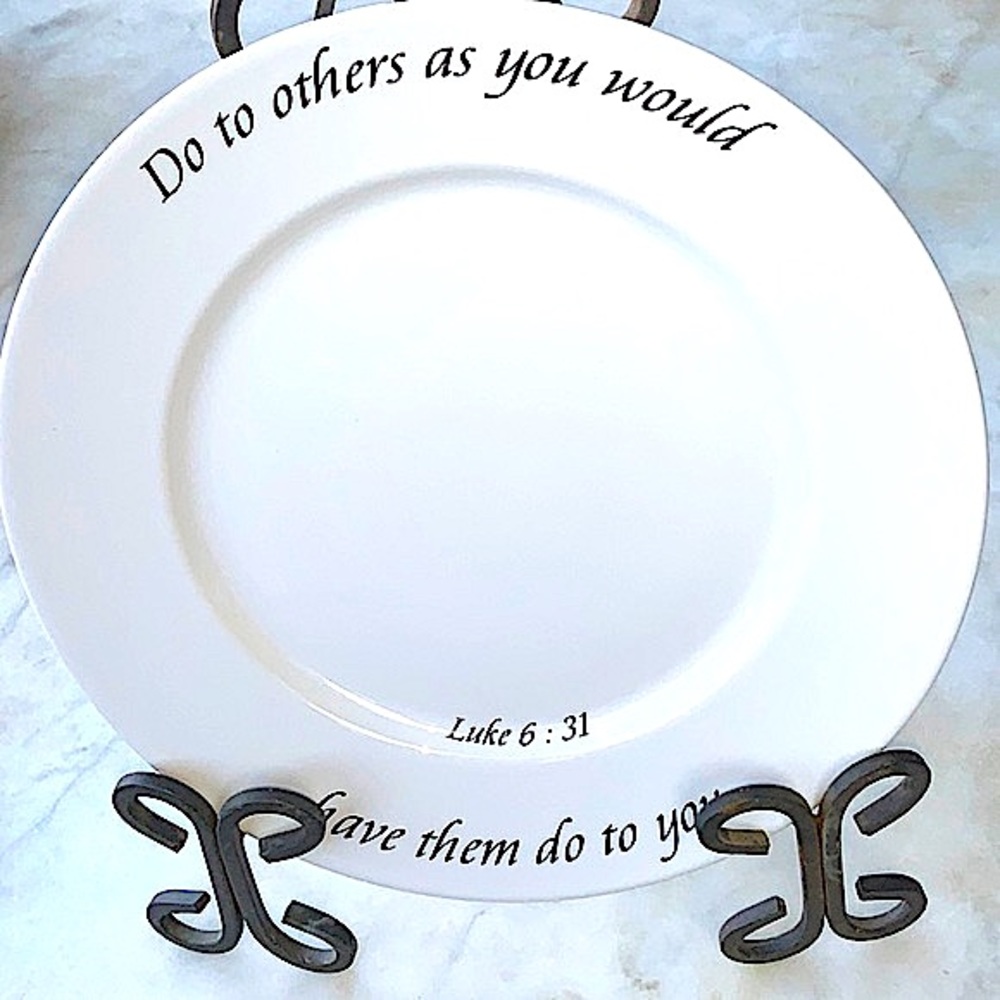 COVENTRY DAILY BLESSINGS DINNER PLATE ROUND 10 3/4TH LUKE 6:31